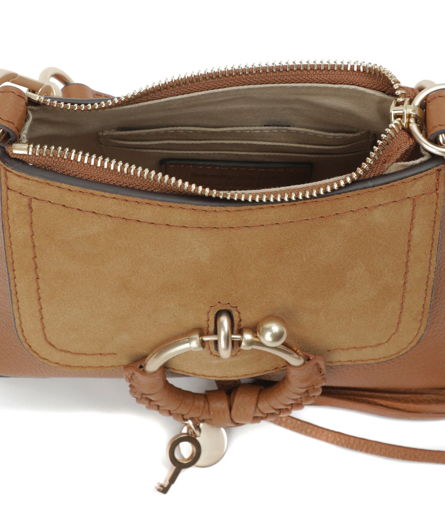 SEE BY CHLOE Sac Joan Mini Double Cuir Caramel 6 SEE BY CHLOE Sac Joan Mini Double Cuir Caramel â Image 4
