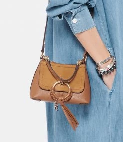 SEE BY CHLOE Sac Joan Mini Double Cuir Caramel 12 SEE BY CHLOE Sac Joan Mini Double Cuir Caramel -jerome dreyfuss shop unnamed file 1918