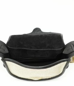 ISABEL MARANT Sac Botsy Raphia Naturel Noir -jerome dreyfuss shop unnamed file 1928