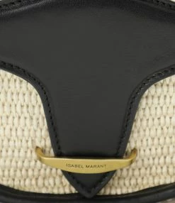 ISABEL MARANT Sac Botsy Raphia Naturel Noir -jerome dreyfuss shop unnamed file 1929