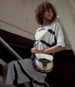 ISABEL MARANT Sac Botsy Raphia Naturel Noir -jerome dreyfuss shop unnamed file 1930