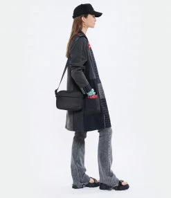 GANNI Sac Tissu Recyclé Noir -jerome dreyfuss shop unnamed file 1965