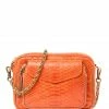 CLARIS VIROT Sac Charly Python Orange -jerome dreyfuss shop unnamed file 1966