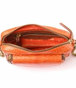 CLARIS VIROT Sac Charly Python Orange 10 CLARIS VIROT Sac Charly Python Orange -jerome dreyfuss shop unnamed file 1968