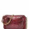 CLARIS VIROT Sac Charly Python Bordeaux Suédé -jerome dreyfuss shop unnamed file 1979