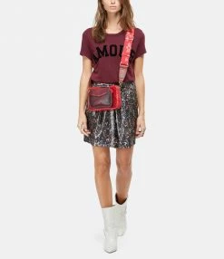 CLARIS VIROT Sac Charly Bandoulière Python Rouge -jerome dreyfuss shop unnamed file 2009