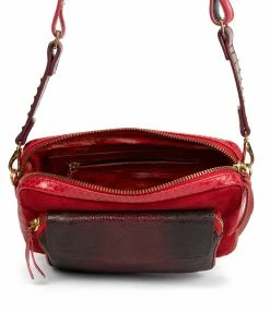 CLARIS VIROT Sac Big Charly Bandoulière Python Rouge -jerome dreyfuss shop unnamed file 2012