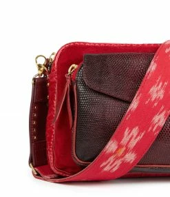 CLARIS VIROT Sac Big Charly Bandoulière Python Rouge -jerome dreyfuss shop unnamed file 2013