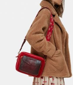 CLARIS VIROT Sac Big Charly Bandoulière Python Rouge -jerome dreyfuss shop unnamed file 2014