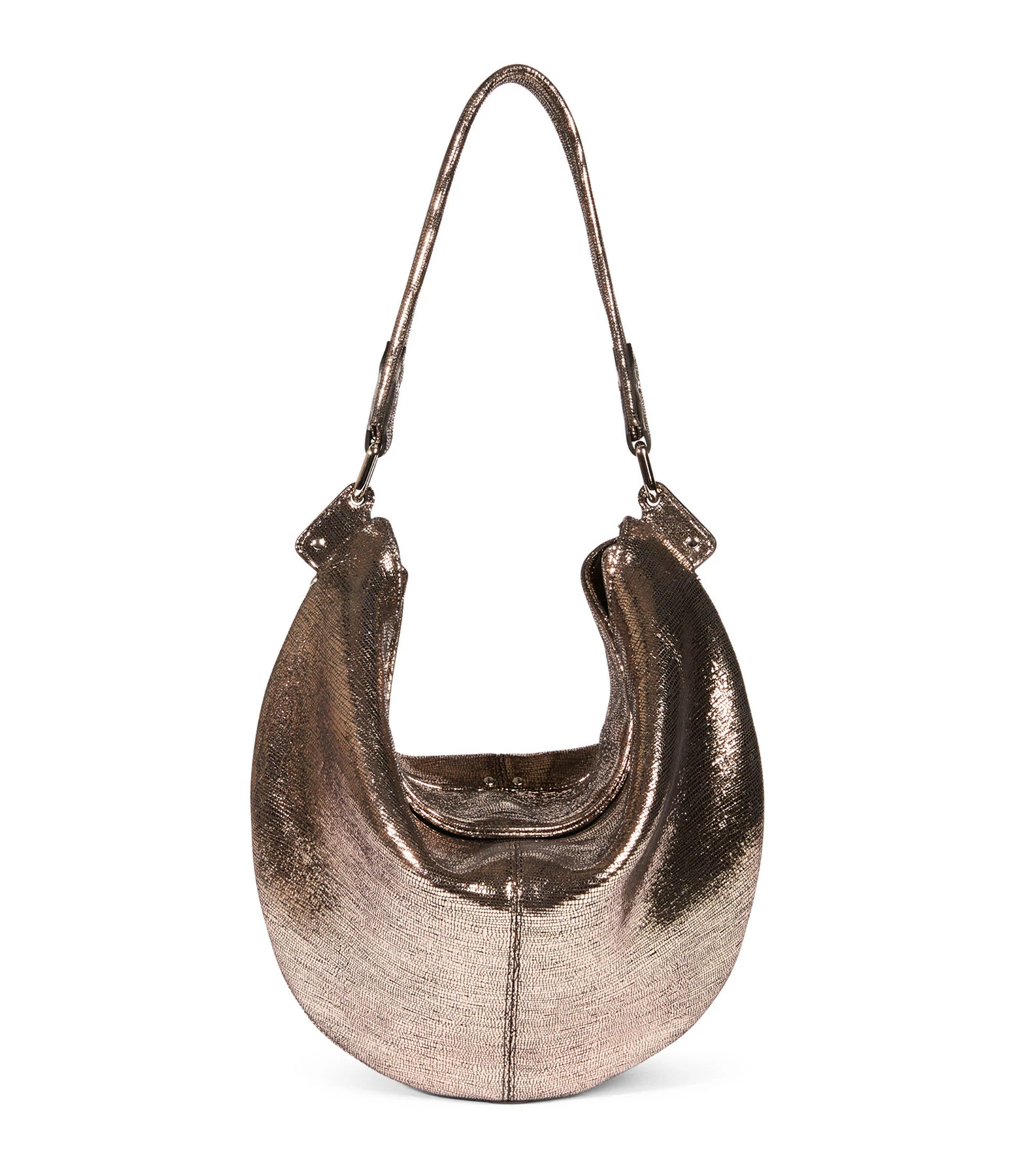 JEROME DREYFUSS Sac Paul Lune Cuir Lamé Champa 3 JEROME DREYFUSS Sac Paul Lune Cuir Lamé Champa