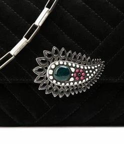 ISABEL MARANT Sac Merine Bandoulière Bijou Cuir Noir -jerome dreyfuss shop unnamed file 2029