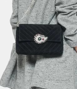 ISABEL MARANT Sac Merine Bandoulière Bijou Cuir Noir -jerome dreyfuss shop unnamed file 2030