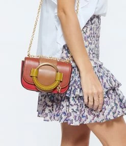 SEE BY CHLOE Sac Chaîne Hana Cuir Lisse Burnt Henna -jerome dreyfuss shop unnamed file 2036