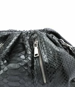 SISTA PARIS Sac Big Uniq Cuir Souple Python Zip Noir -jerome dreyfuss shop unnamed file 2041
