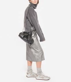 SISTA PARIS Sac Big Uniq Cuir Souple Python Zip Noir -jerome dreyfuss shop unnamed file 2043