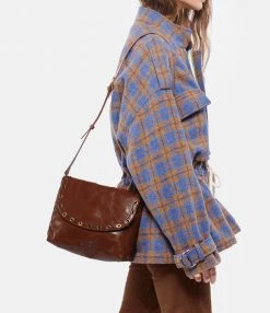 VANESSA BRUNO Sac Crossbody Cuir Craquelé Havane 12 VANESSA BRUNO Sac Crossbody Cuir Craquelé Havane -jerome dreyfuss shop unnamed file 2064