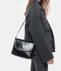 VANESSA BRUNO Sac Crossbody Cuir Craquelé Noir 12 VANESSA BRUNO Sac Crossbody Cuir Craquelé Noir -jerome dreyfuss shop unnamed file 2070