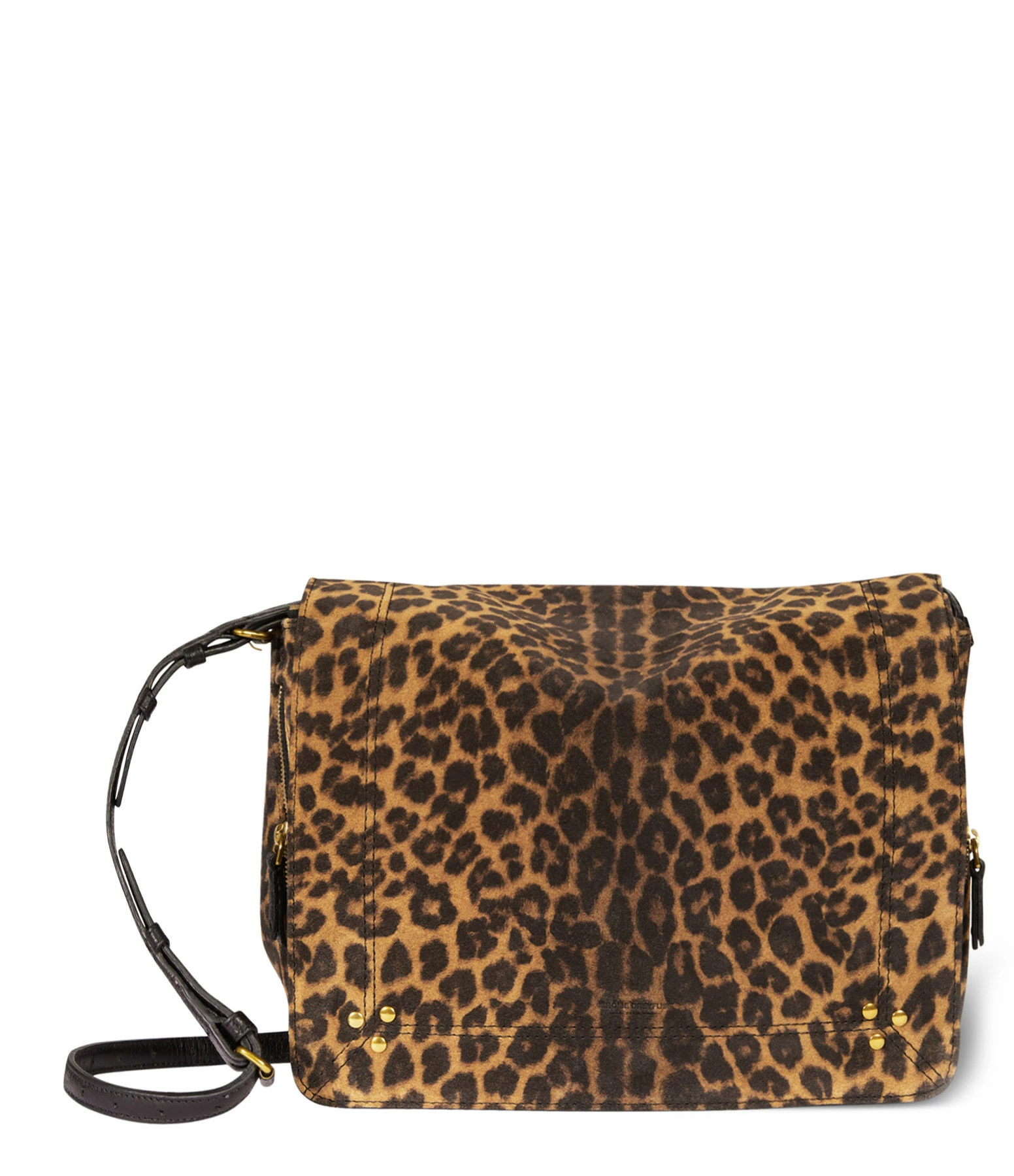 JEROME DREYFUSS Sac Igor Cuir Suédé Léopard 3 JEROME DREYFUSS Sac Igor Cuir Suédé Léopard