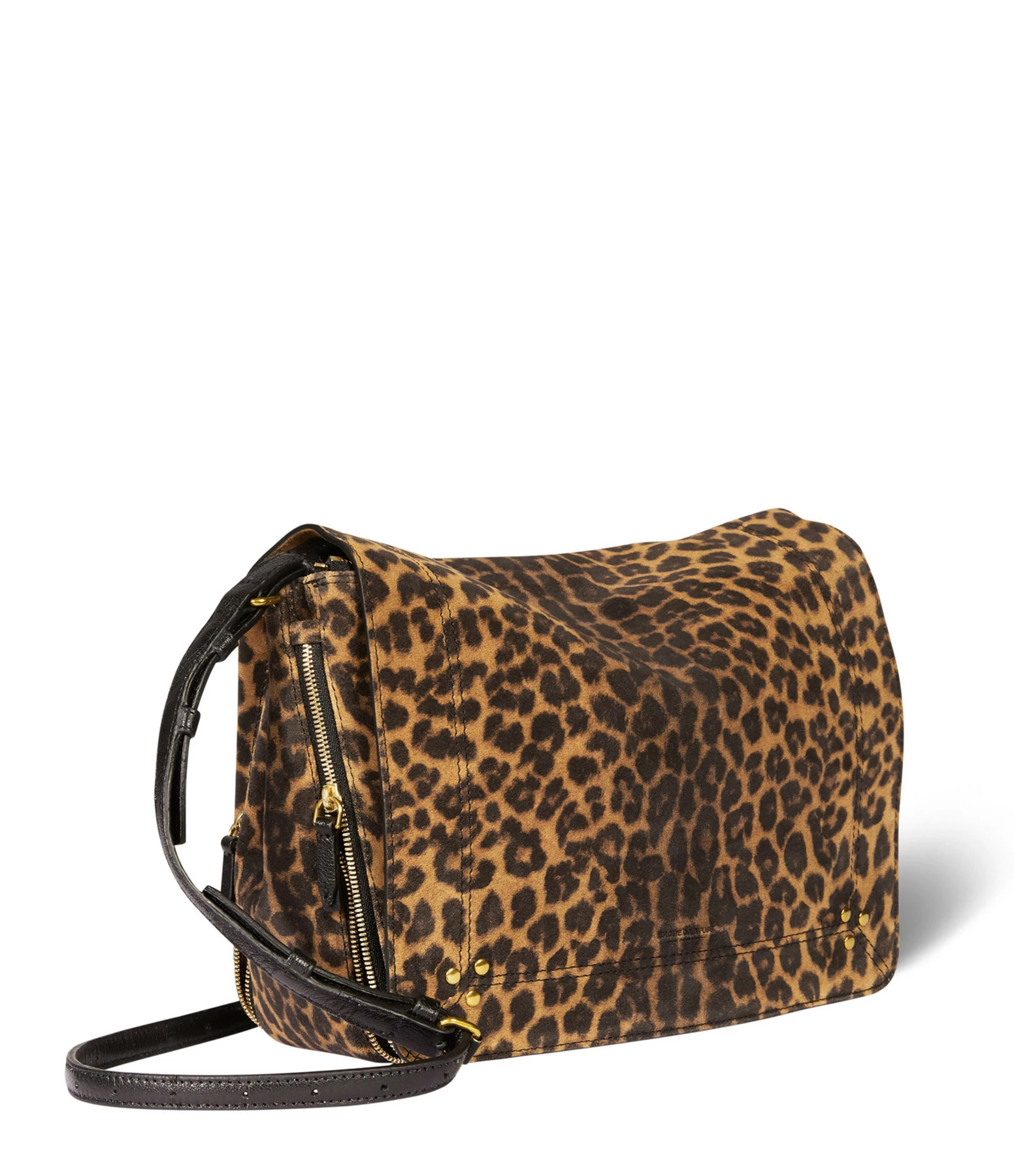 JEROME DREYFUSS Sac Igor Cuir Suédé Léopard 4 JEROME DREYFUSS Sac Igor Cuir Suédé Léopard – Image 2