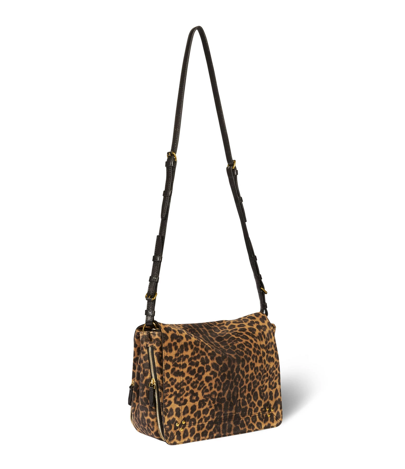 JEROME DREYFUSS Sac Igor Cuir Suédé Léopard 5 JEROME DREYFUSS Sac Igor Cuir Suédé Léopard – Image 3