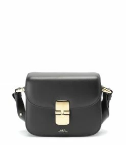 A.P.C. Sac Grace Mini Cuir Lisse Noir