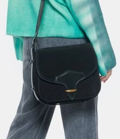 ISABEL MARANT Sac Besace Botsy Cuir Noir -jerome dreyfuss shop unnamed file 2112