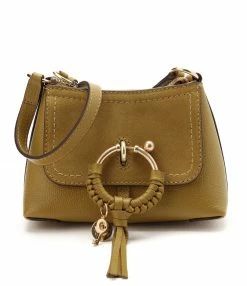 SEE BY CHLOE Sac Joan Mini Double Cuir Amber Green