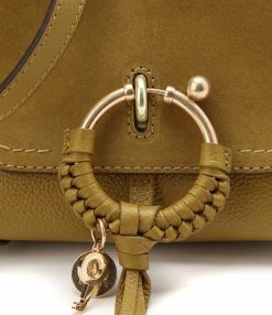 SEE BY CHLOE Sac Joan Mini Double Cuir Amber Green -jerome dreyfuss shop unnamed file 2116