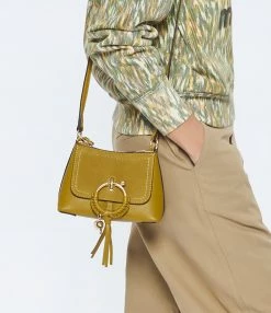 SEE BY CHLOE Sac Joan Mini Double Cuir Amber Green -jerome dreyfuss shop unnamed file 2117