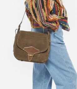 ISABEL MARANT Sac Besace Botsy Cuir Cognac -jerome dreyfuss shop unnamed file 2123