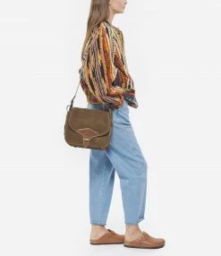 ISABEL MARANT Sac Besace Botsy Cuir Cognac -jerome dreyfuss shop unnamed file 2124