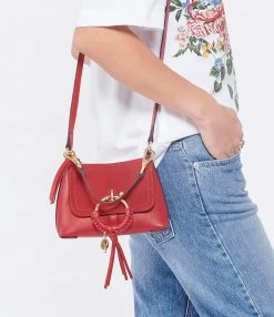 SEE BY CHLOE Sac Joan Mini Double Cuir Ribbon Red 12 SEE BY CHLOE Sac Joan Mini Double Cuir Ribbon Red -jerome dreyfuss shop unnamed file 2154