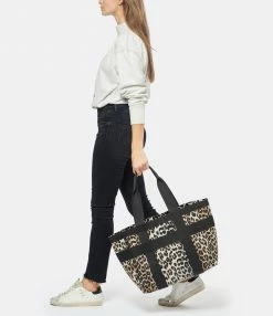 GANNI Cabas Coton Recyclé Léopard -jerome dreyfuss shop unnamed file 216