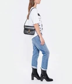 A.P.C. Sac Grace Small Cuir Lisse Noir -jerome dreyfuss shop unnamed file 2197