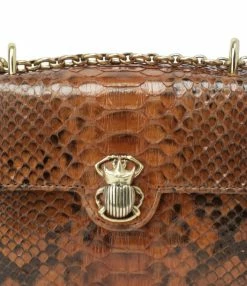 CLARIS VIROT Sac Ava Mini Python Moka -jerome dreyfuss shop unnamed file 2201