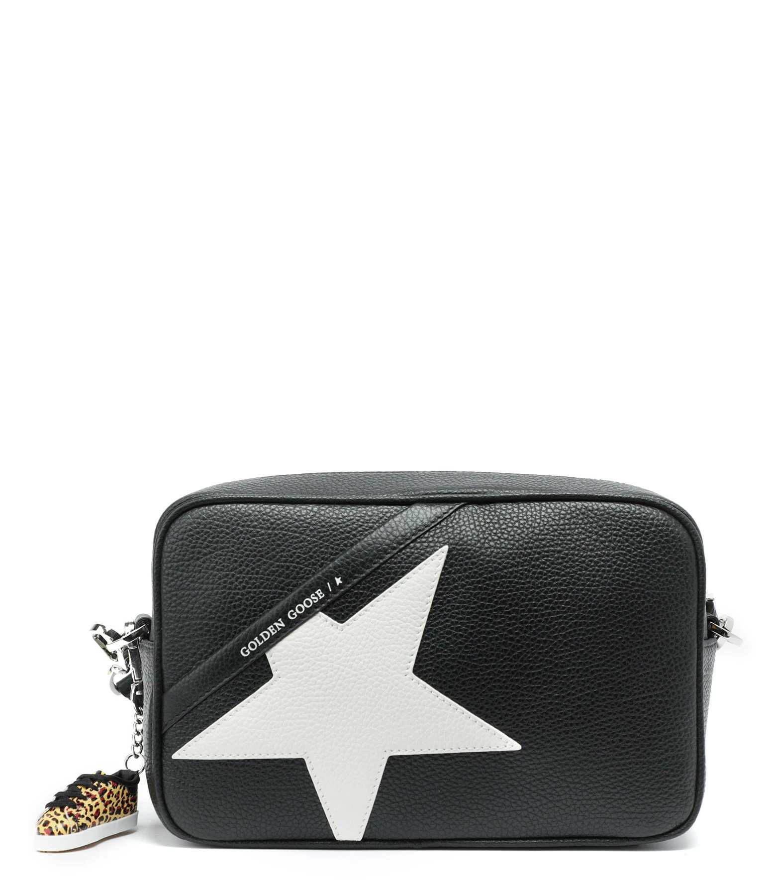 GOLDEN GOOSE Sac Star Cuir Noir Blanc 3 GOLDEN GOOSE Sac Star Cuir Noir Blanc