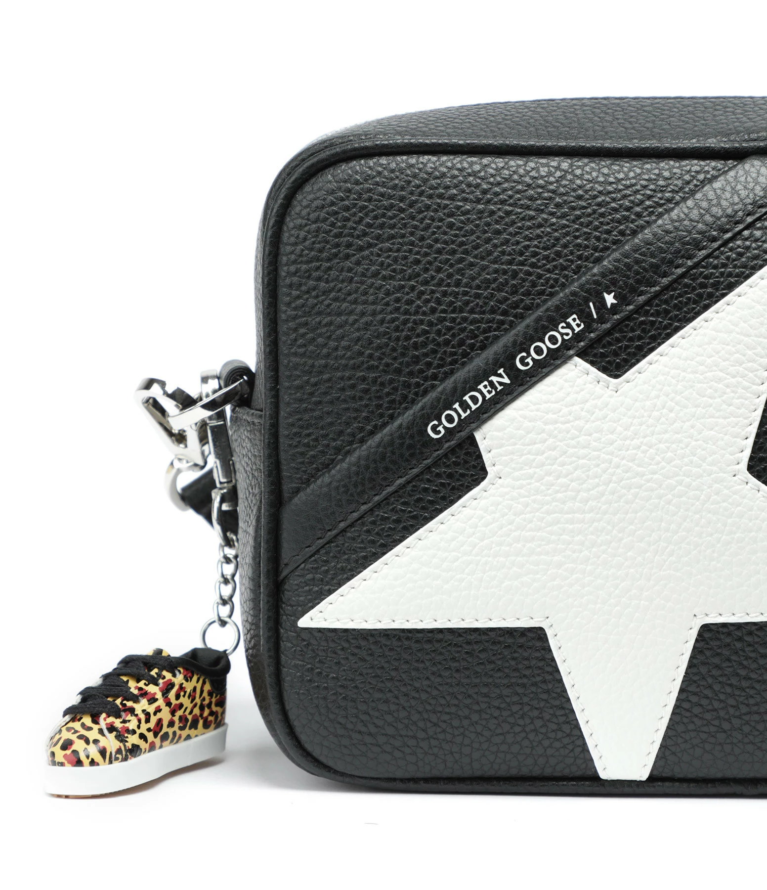 GOLDEN GOOSE Sac Star Cuir Noir Blanc 6 GOLDEN GOOSE Sac Star Cuir Noir Blanc â Image 4