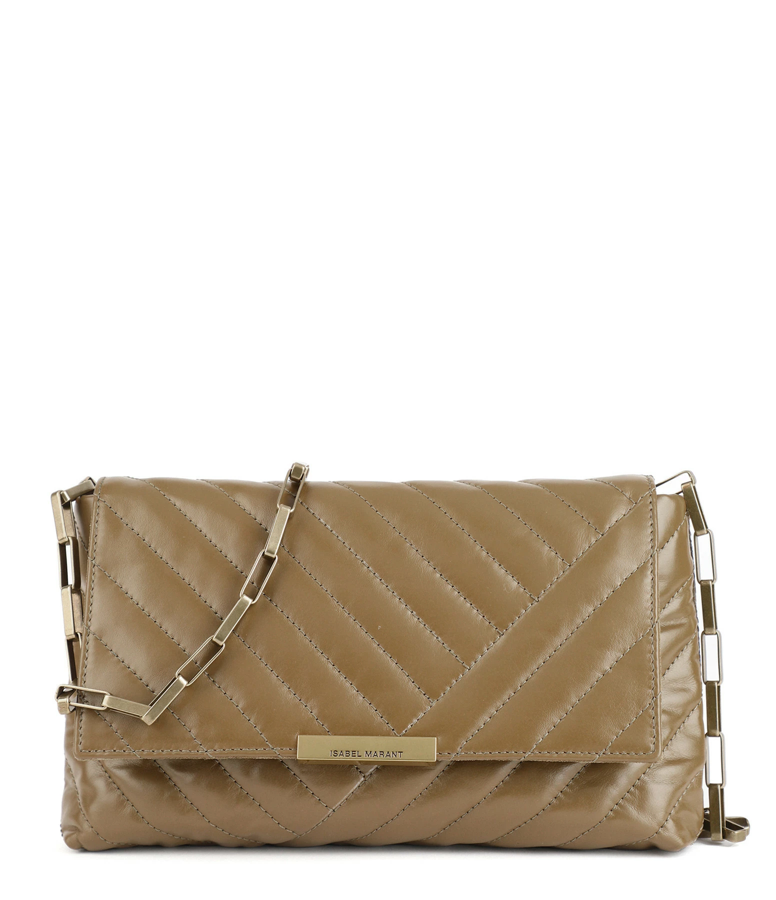 ISABEL MARANT Sac Merine Bandoulière Cuir Kaki 3 ISABEL MARANT Sac Merine Bandoulière Cuir Kaki