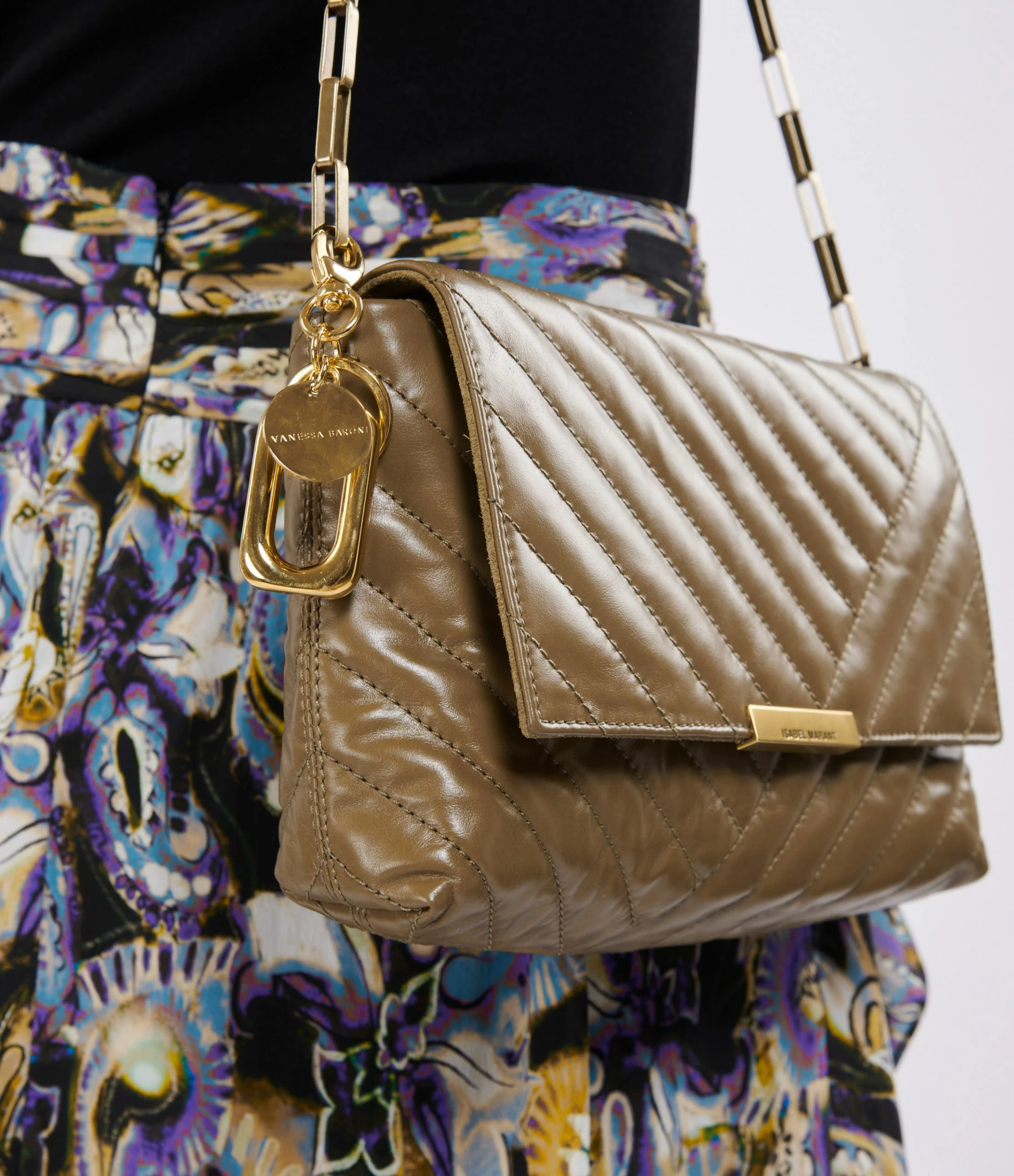 ISABEL MARANT Sac Merine Bandoulière Cuir Kaki 7 ISABEL MARANT Sac Merine Bandoulière Cuir Kaki – Image 5