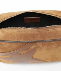 GOLDEN GOOSE Sac Star Cuir Suédé Tabac -jerome dreyfuss shop unnamed file 2256