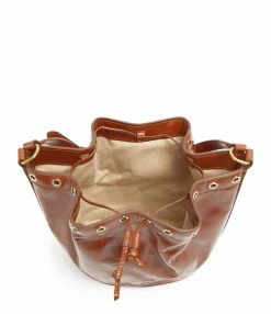 VANESSA BRUNO Sac Zippy Bourse Cuir Craquelé Havane -jerome dreyfuss shop unnamed file 2282