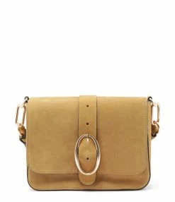 VANESSA BRUNO Sac Iris PM Cuir Suédé Miel