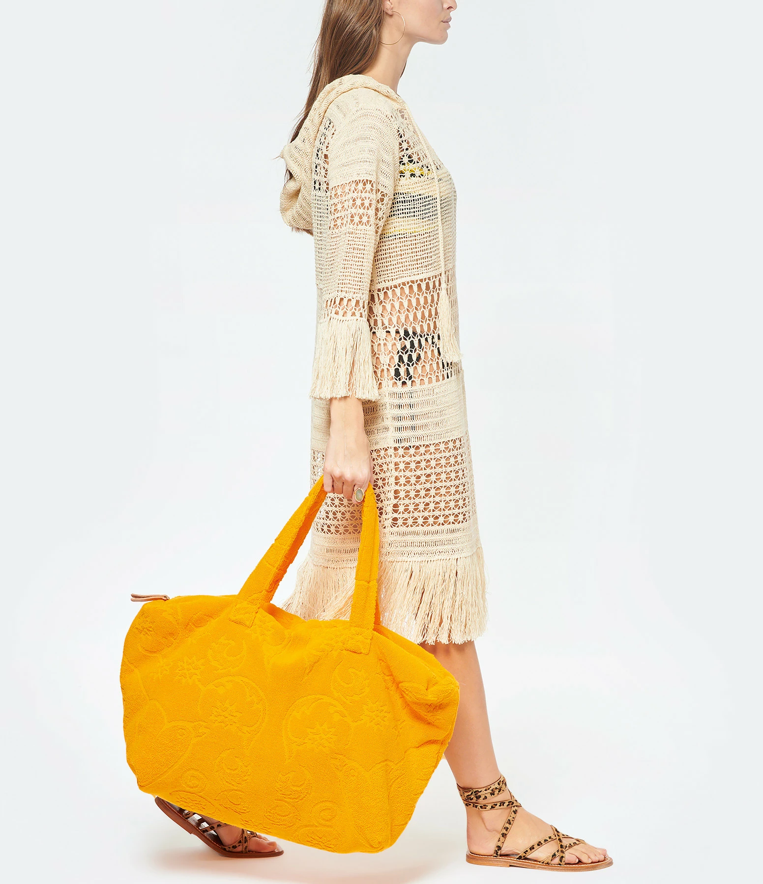 LALLA Sac De Plage Socco Éponge Curry 8 LALLA Sac De Plage Socco Éponge Curry – Image 6