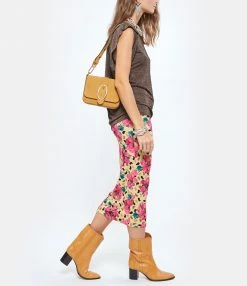 VANESSA BRUNO Sac Iris PM Cuir Suédé Miel -jerome dreyfuss shop unnamed file 2291