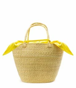 MUUN Panier G Naturel Jaune