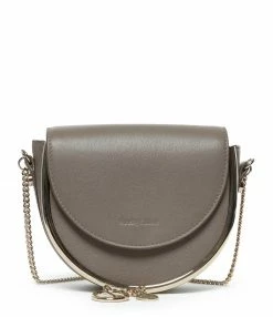 SEE BY CHLOE Sac Mara Cuir Lisse Motty Grey