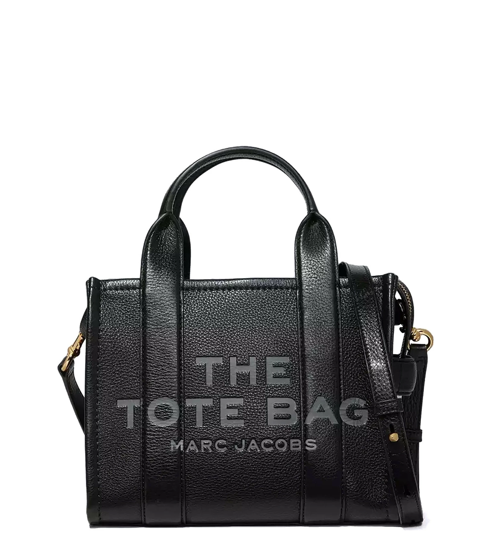 MARC JACOBS Sac The Mini Tote Cuir Noir 3 MARC JACOBS Sac The Mini Tote Cuir Noir