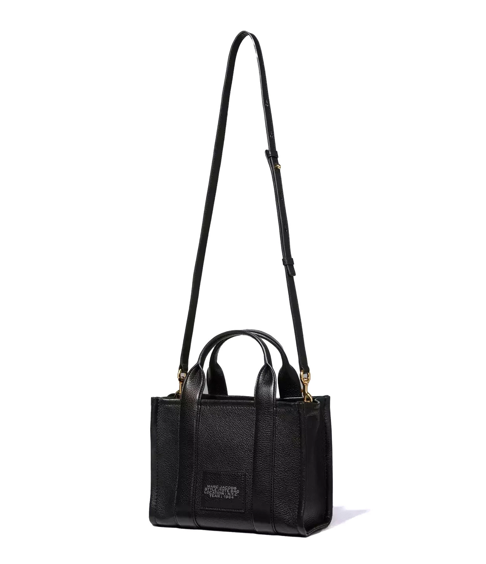 MARC JACOBS Sac The Mini Tote Cuir Noir 4 MARC JACOBS Sac The Mini Tote Cuir Noir – Image 2