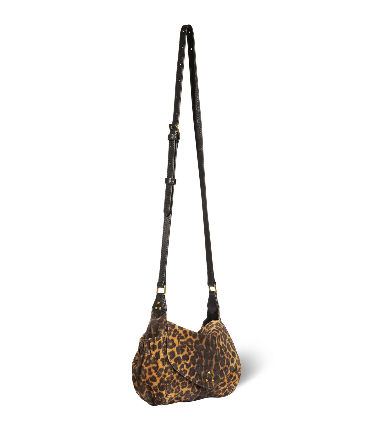 JEROME DREYFUSS Sac Helmut S Cuir Suédé Léopard 5 JEROME DREYFUSS Sac Helmut S Cuir Suédé Léopard – Image 3