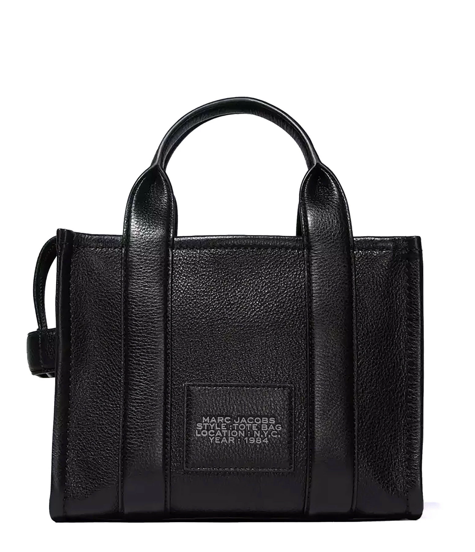 MARC JACOBS Sac The Mini Tote Cuir Noir 6 MARC JACOBS Sac The Mini Tote Cuir Noir – Image 4